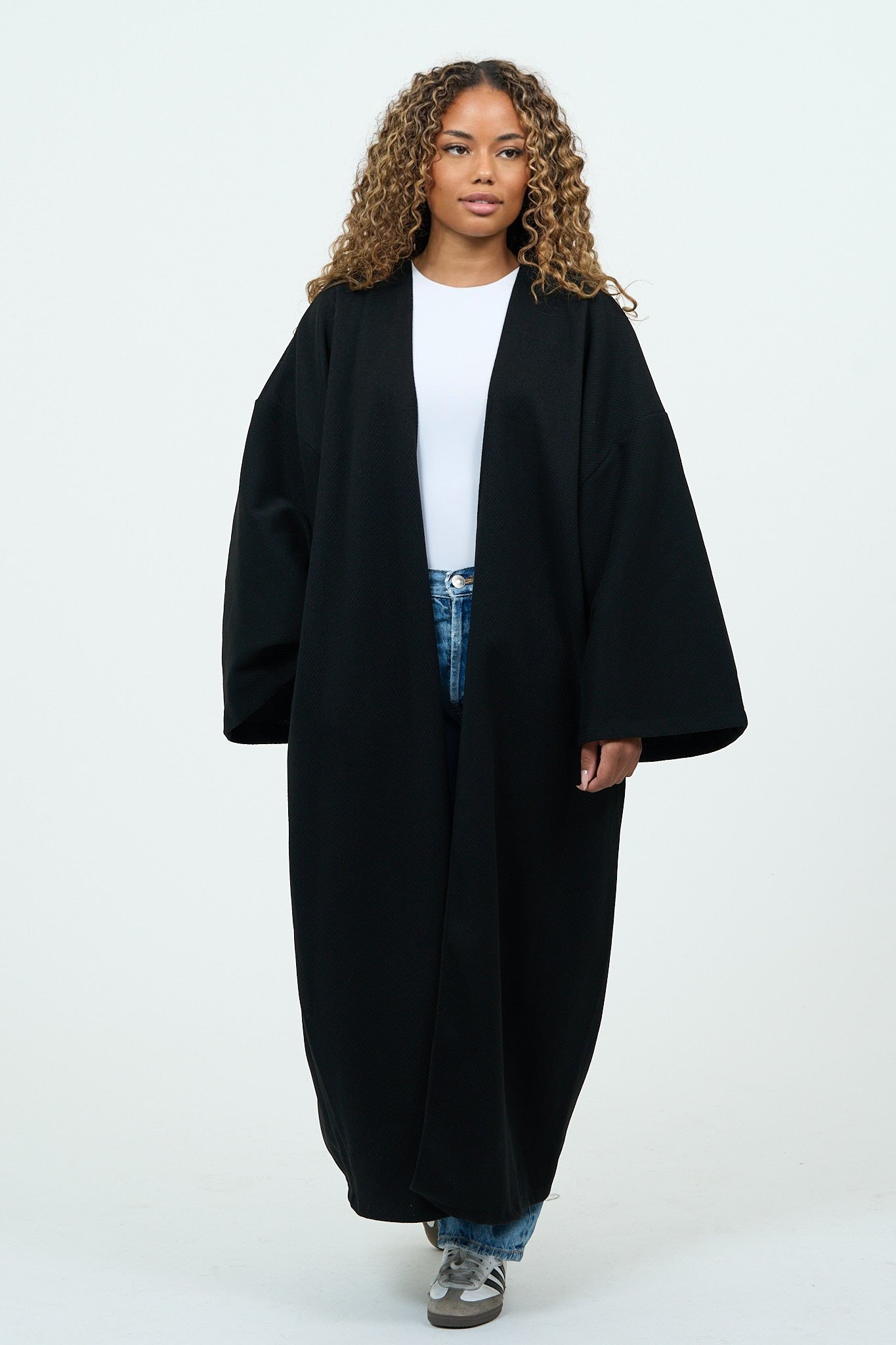 Basic Black Thick Kimono