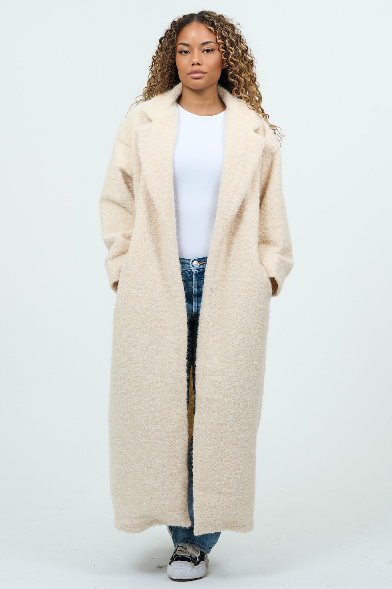 Beige Cozy Every-day Coat