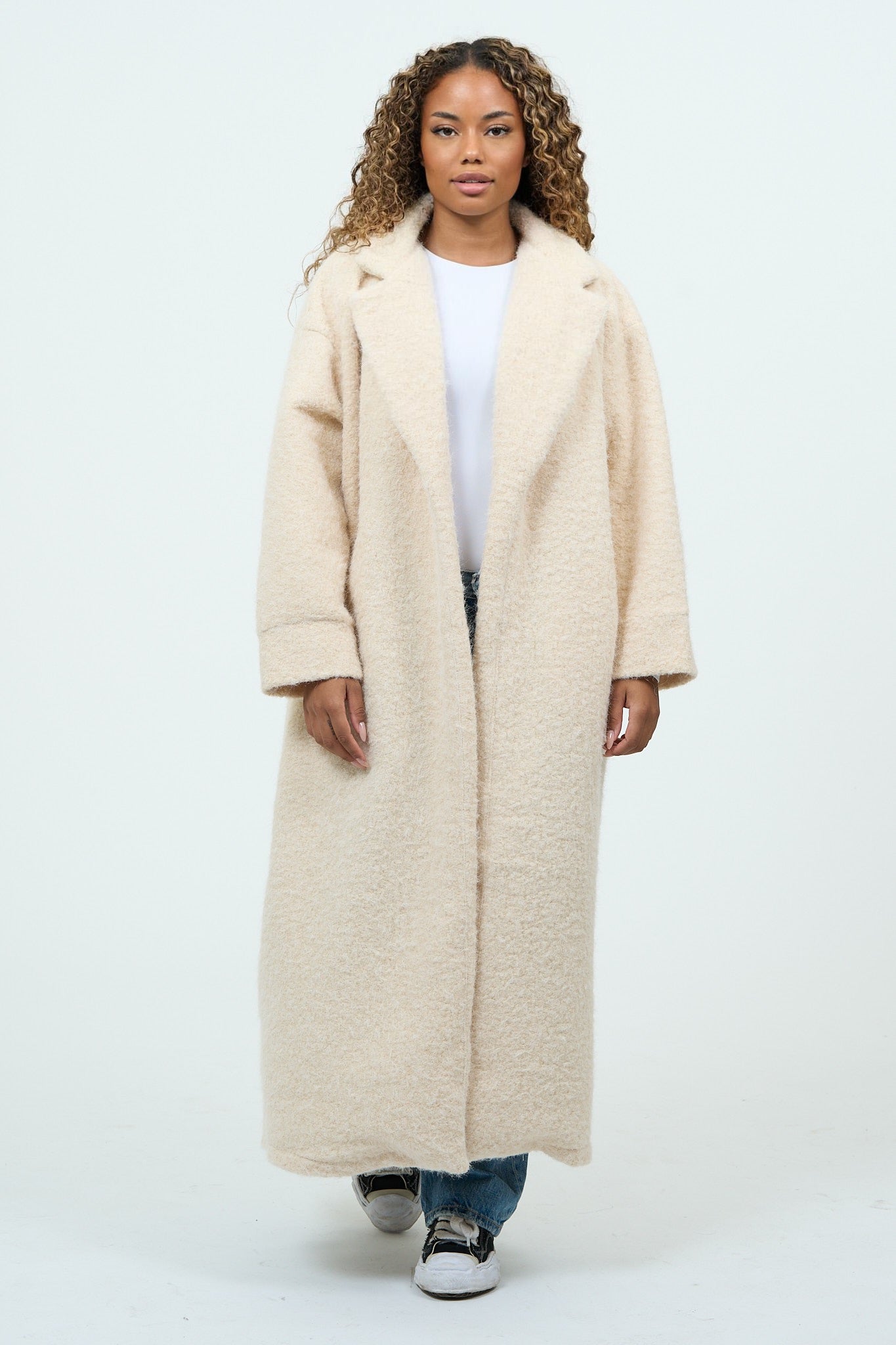 Beige Cozy Every-day Coat