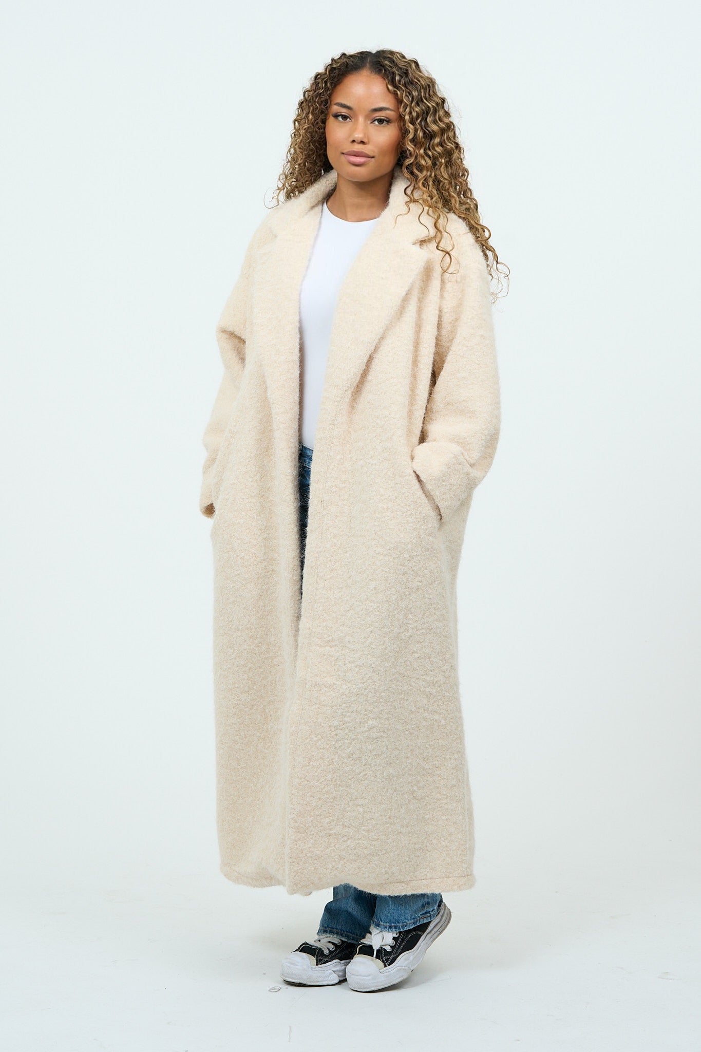 Beige Cozy Every-day Coat