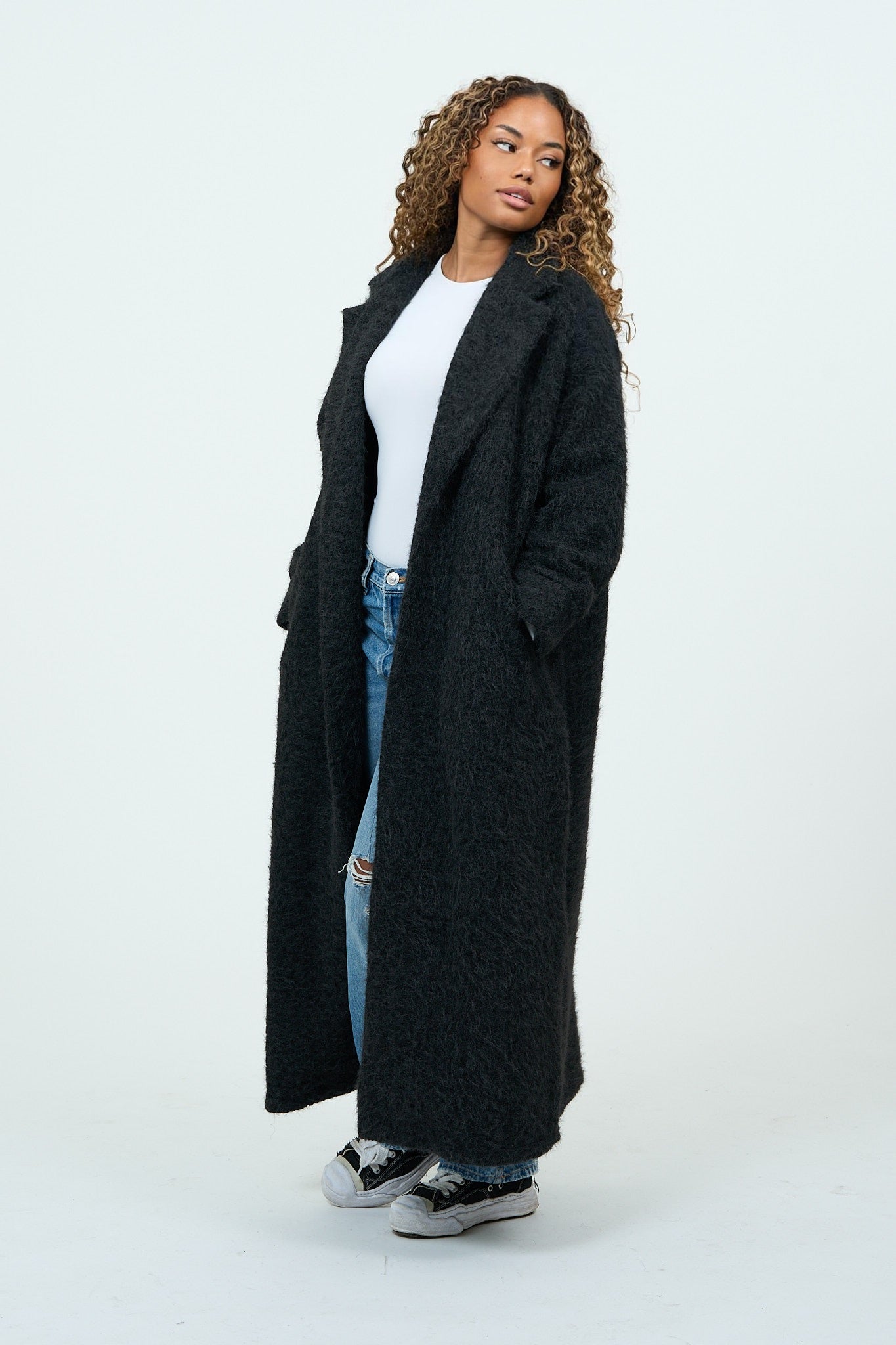 Black Cozy Every-day Coat